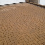 finished pressure washing project